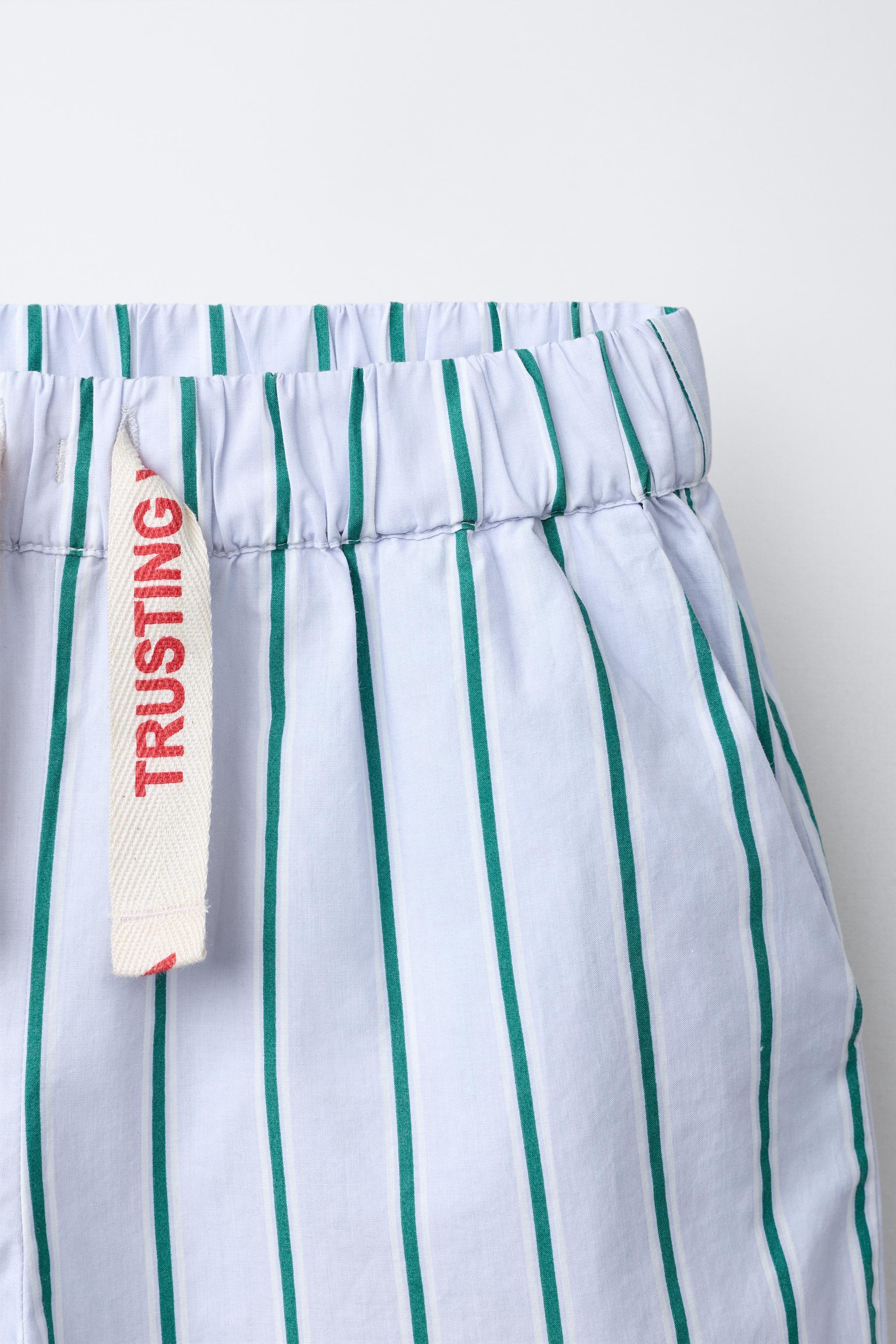 STRIPED PRINT PANTS